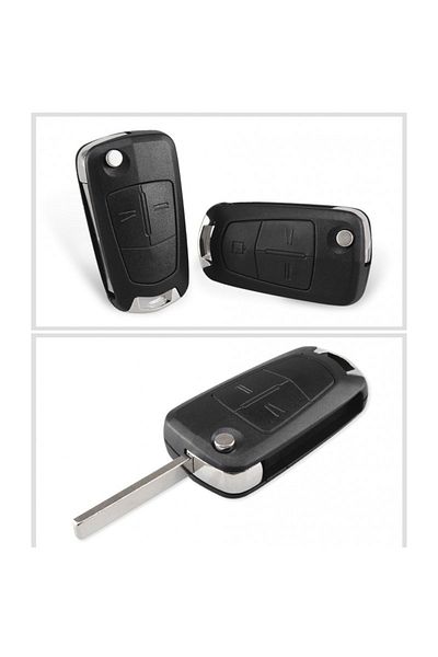 TECHSTAR ® Carcasă cheie auto Opel Meriva, Tigra, Corsa, Signum, Vectra, Astra, 2 butoane, HU100