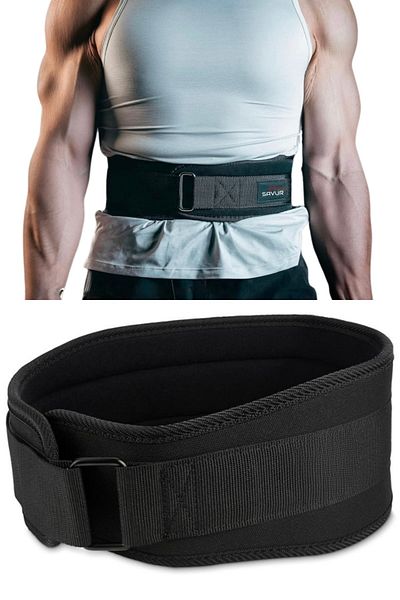 SAVUR Cureaua de greutati Fitness Curea de sustinere a taliei Curea profesionala de fitness pentru ridicare de greutati