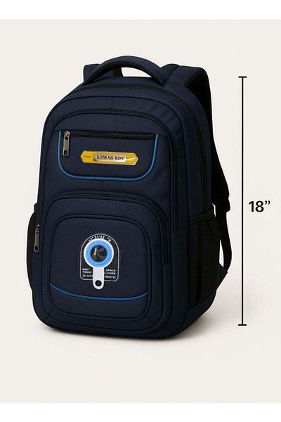 MUSAFFA Kids Durable Multi-Compartment Backpack – Travel & School Bag 18 inches