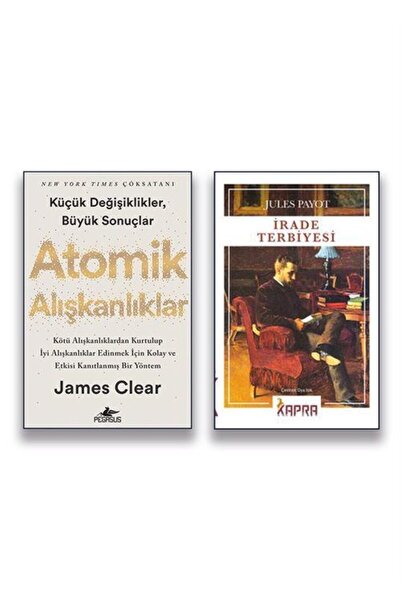 Pegasus Yayınları Atomik Alışkanlıklar & İrade Terbiyesi (2 Kitap Set) & Küçü...