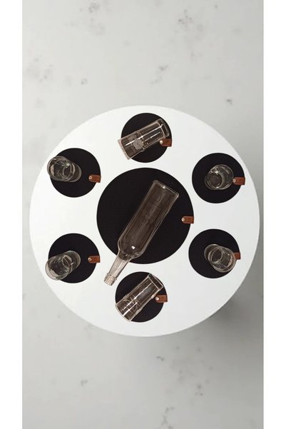 trendtrade Nihale Coasters Set of 6 Black Color