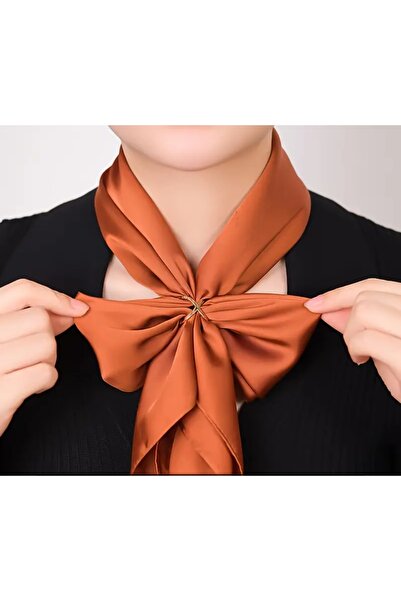 chibi Çapraz model Silver Gümüş renk Eşarp Fular Şal Yüzüğü Şık Aksesuar