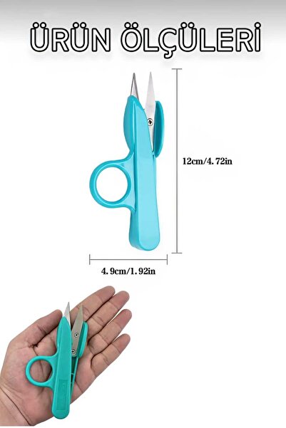 lawrenceshop Keskin Uçlu İplik Makası Çok Amaçlı İplik Temizleme İlik Açıcı Pratik Dikiş Nakış Sökme Aleti Terzi