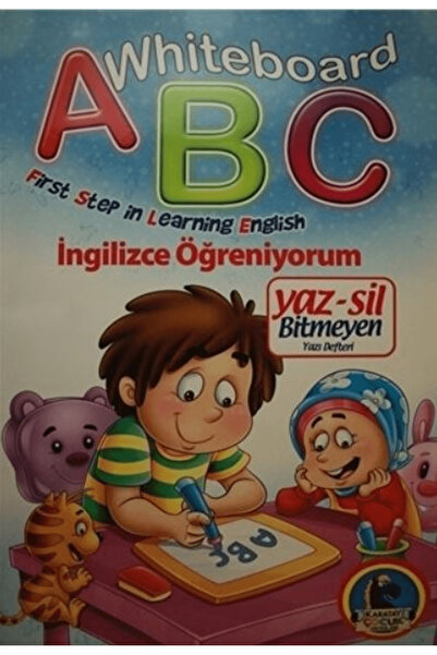 Karatay Çocuk Whiteboard ABC First Step in Learning English / Yaz-Sil Bitmeyen Yazı Defteri