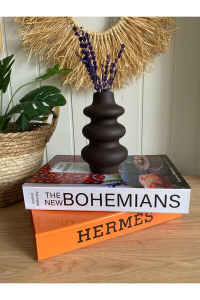 Porselian Boomerang Vase 16X12 cm