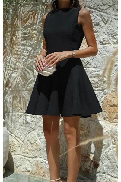 PG GİYİM Rochie mini fără mâneci cu volane -29391