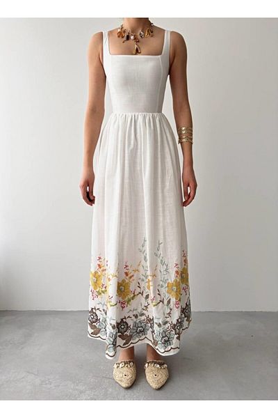 NİDAM BUTİK Rochie cu modele florale Mazi