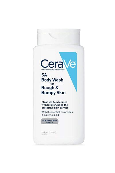 CeraVe Body Wash with Salicylic Acid, Fragrance Free Body Wash to Exfoliate Rough and Bumpy Skin, Al