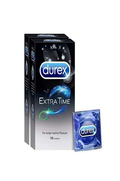 Durex Extra Time Condoms - 10 Count (Pack of 2)