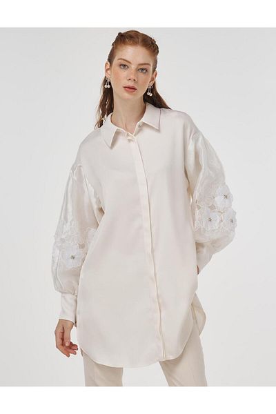 Kayra Tunic Ka-B25-21186 Ecru