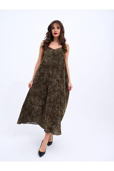Butik 6250 Rochie-negru kaki