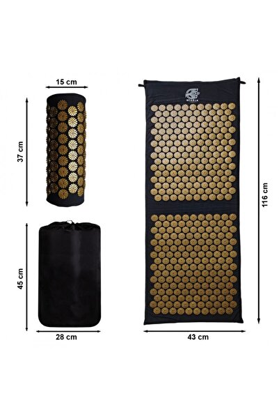 JollyMag Matrace a polštář, pro akupresurní masáž, bolesti bederní páteře a stimulaci svalů, MATA11