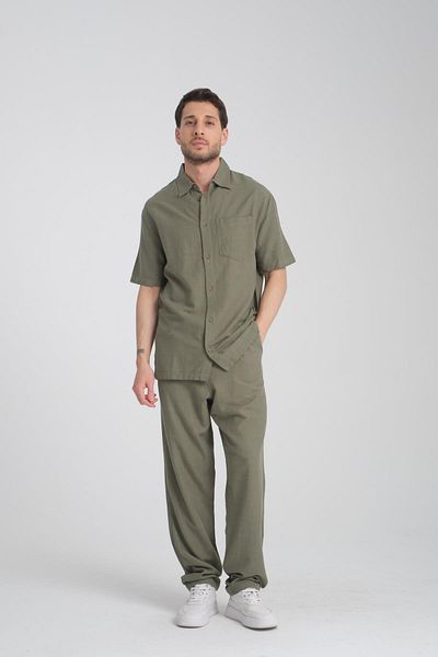 Store Men's Linen Shirt - Comfortable and Stylish Summer Buttoned Classic Shirt