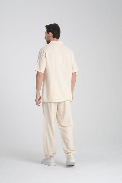 Store Men's Linen Shirt - Comfortable and Stylish Summer Buttoned Classic Shirt