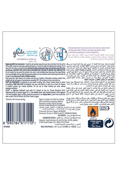 Glade Automatic Spray Refill Lavender & Vanilla 269 ml
