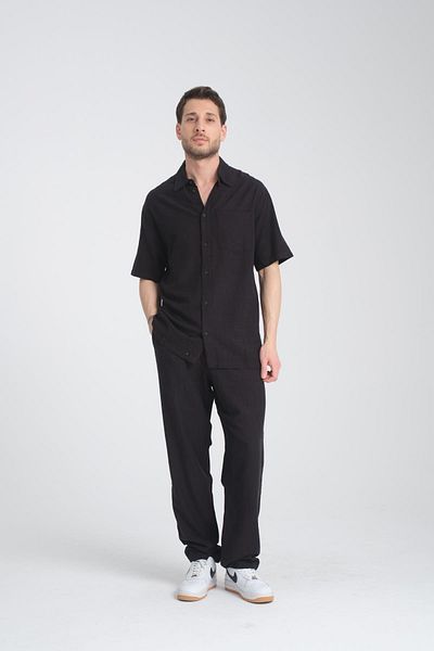 Store Men's Linen Shirt - Comfortable and Stylish Summer Buttoned Classic Shirt
