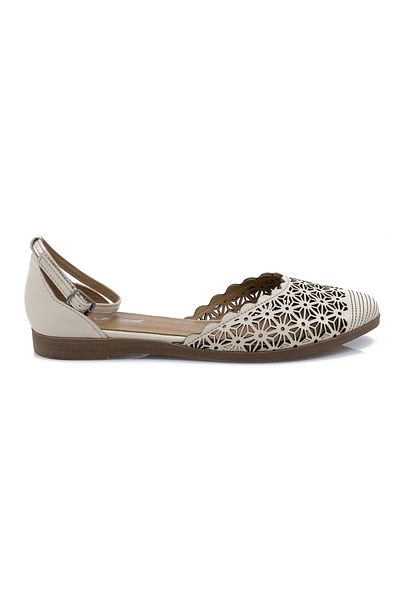 Caspiansea Women's ballet flats, Caspian, Cas-182, casual, natural leather, beige, 40