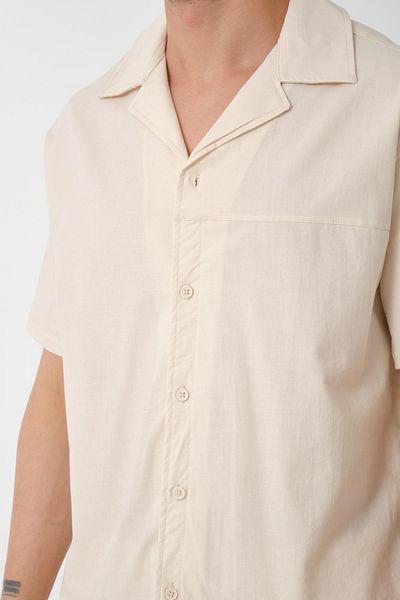 Store 100% Cotton Men's Linen Combination – Slim Fit Shirt and Shorts Set |