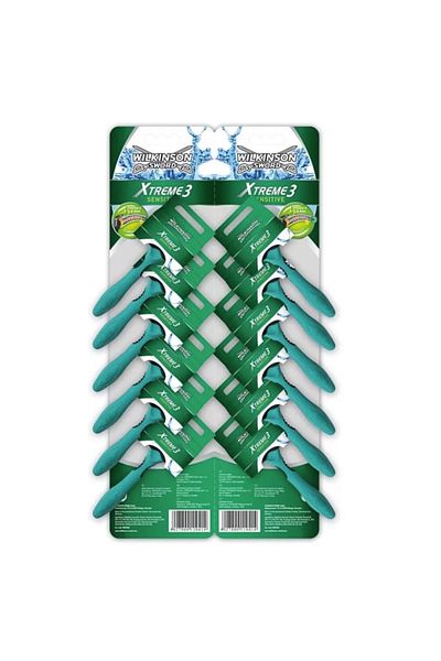 Wilkinson Sword Xtreme3 Disposable Razor Set For Men, 12 Pieces