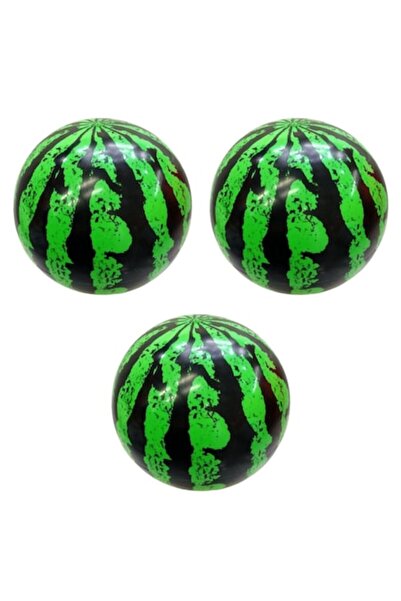 OEM Set 3 mingi de plajă gonflabile, model pepene verde