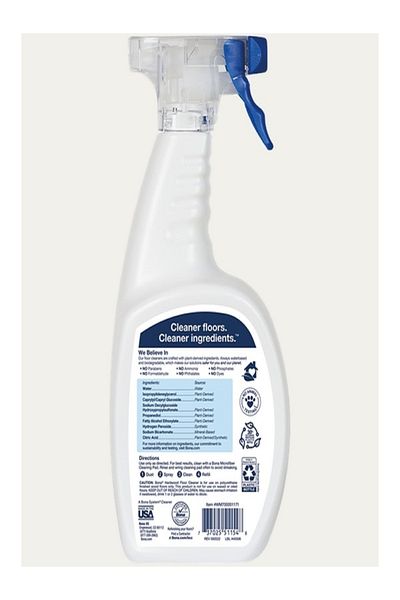BONA Residue-Free Plant Based Formula Hardwood Floor Cleaner Spray