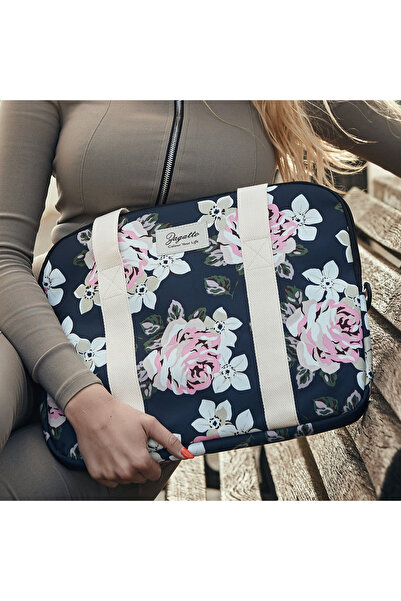 zagatto Laptop bag, Nylon/Polyester, 15.6'', Floral blue, Zagatto, ZG678