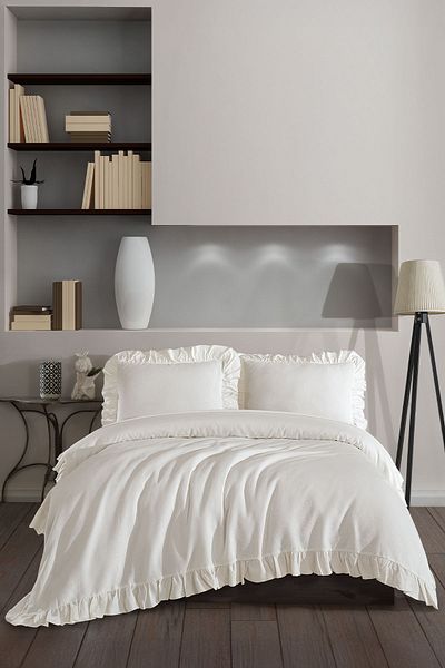 Elart Lily Bed Set (200X220 cm) Cream