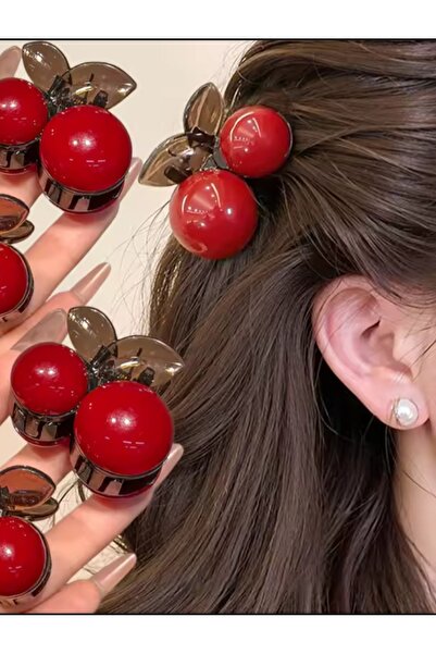 MutluBiDünya Vintage 2 Adet Minimal Kiraz Mandal Toka