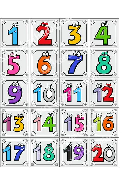 sıradışıhediyem Pre-School or School Cabinet Number Table Number Metal Sheet 1 to 20E 5X5 cm Back Double T.