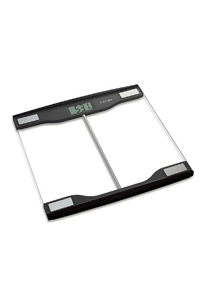 CAMRY Digital Body Scale with Glass LCD Display Black and Clear