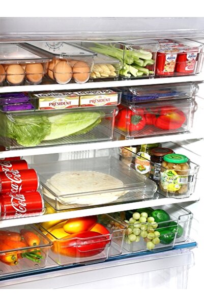 Felli Dishwasher Safe Multipurpose Plastic Fridge Storage Organizer