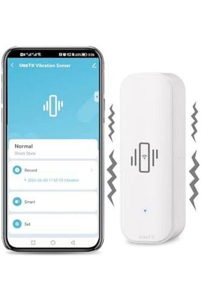 UanTii Smart Vibration Detector Tuya Wifi Vibration Sensor Smart Home Security System Support Smart