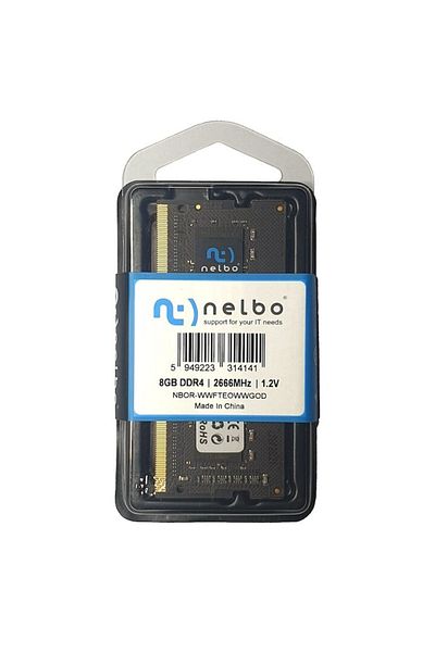nelbo Memorie RAM 8 GB sodimm DDR4, 2666 MHz, Nelbo original, pentru laptop, Black Edition