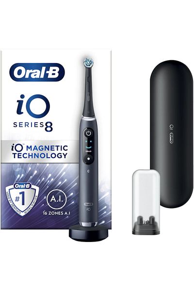 Oral-B Periuță de dinți electrică iO8 cu tehnologie magnetică și micro-vibrații, inteligență artificială