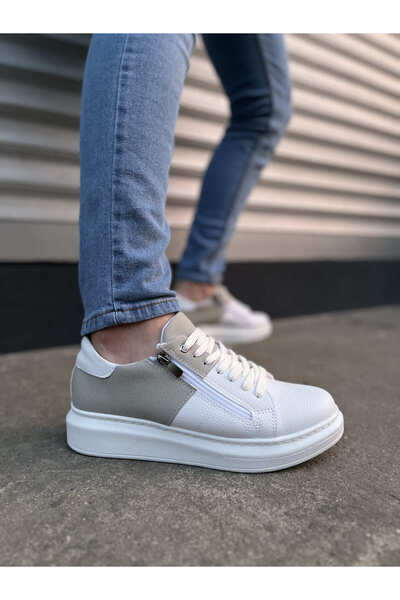 Joy Ayakkabı Jy155 Warrior Lace-Up & Zip Skin Suede Men's Casual Sneaker Shoe...