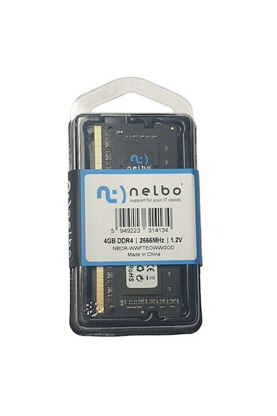 nelbo RAM memory 4 GB sodimm DDR4, 2666 MHz, original Nelbo, for laptop, black edition