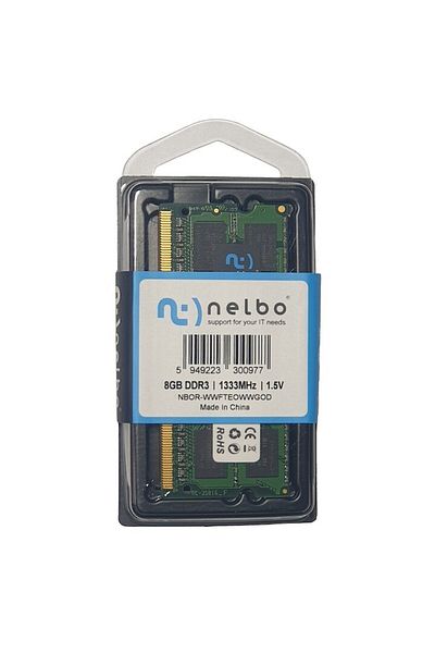 nelbo RAM memory 8 GB so-dimm DDR3, 1333 MHz, Nelbo, for laptop