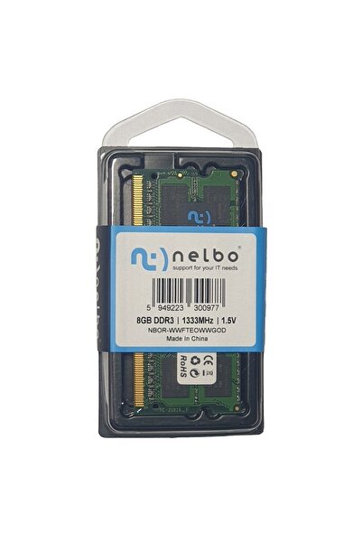 nelbo Memorie RAM 8 GB so-dimm DDR3, 1333 MHz, Nelbo, pentru laptop