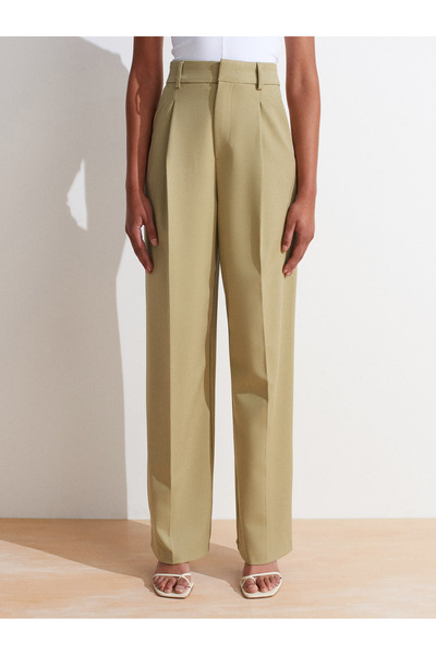 Dilvin 72128 Παντελόνι με ψηλόμεσο χαλαρό-Çağla