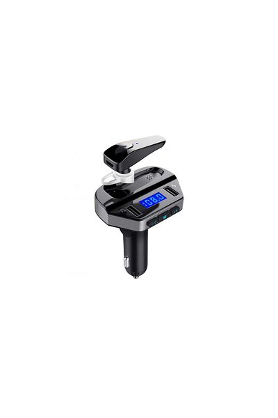 K KATHODE Car Kit Bluetooth Dual Usb With V6 Plus Triple Headset And Car Phone Holder