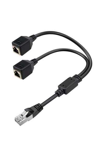 Powermaster PM-25434 Erkek RJ45 TO 2x Dişi Ethernet Çoklayıcı Splitter Dağıtıcı