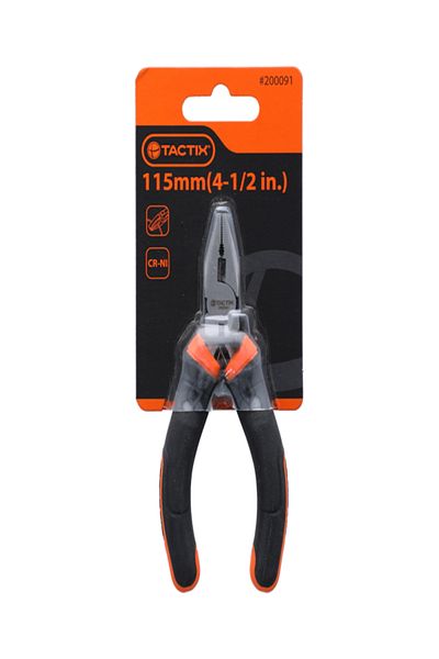 Tactix Non-Slip Bi-Material Handle Mini Linesman Pliers