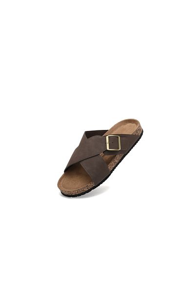 Arrigo Bello Men's Slippers with Cross Straps, Ergonomic Sole, Casual Style, Premium Comfort, Arrigo Bello
