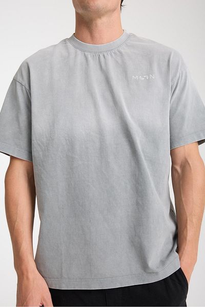 Store Men's Crew Neck Cotton Moon Printed T-Shirt - Modern and Stylish Sports Style, Summer