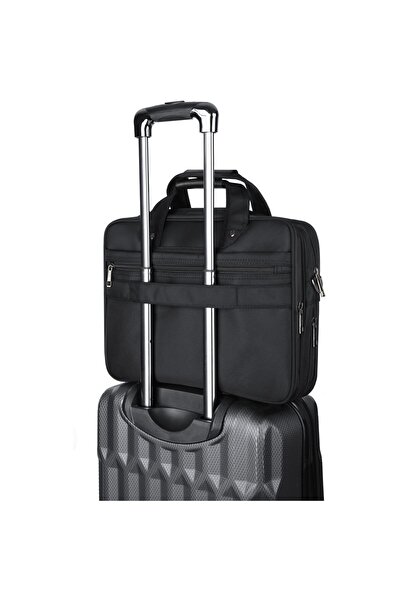 zagatto Επαγγελματική τσάντα φορητού υπολογιστή 15,6", μαύρη, 33x41x11 cm, ανθεκτική και ελαφριά, ZG656