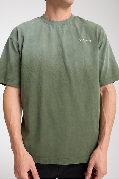 Store Men's Crew Neck Cotton Moon Printed T-Shirt - Modern and Stylish Sports Style, Summer