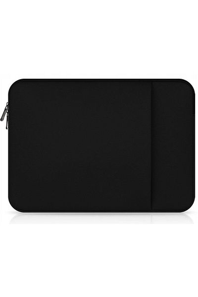 zagatto Laptop sleeve 15.6”, black, waterproof, universal fit, front pocket, MacBook compatible, ZG645
