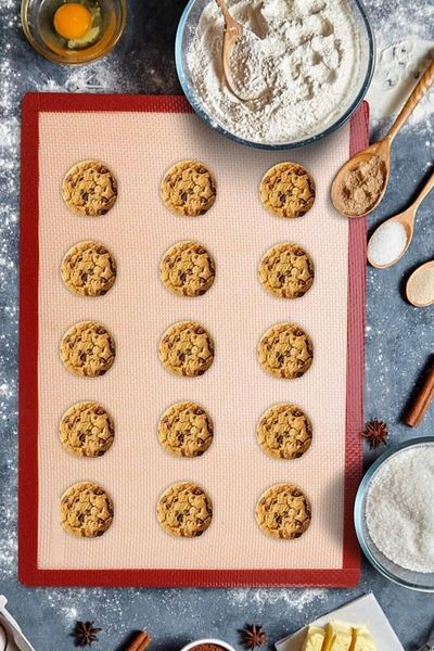 morponi Fireproof Non-Stick Silicone Multi-Purpose Wide Oven Mat Cookie Cake Baking Mat 30*40 Cm