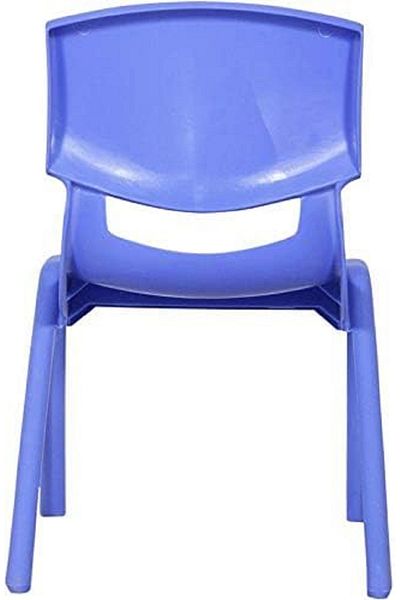 rexa Kids Chair – Blue Plastic Chair for Home & School Use, Lightweight and Durable