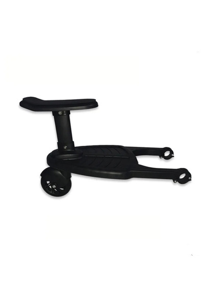 Choice4 محول لوح الدرج العالمي ذو العجلة مفرد باللون الأسود مع مقعد، مناسب لل...